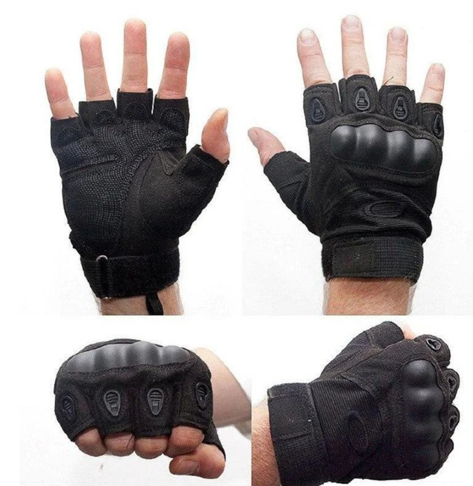 Тактические беcпалые перчатки