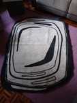 tapete 1,65 x 1,20  (preto e branco)