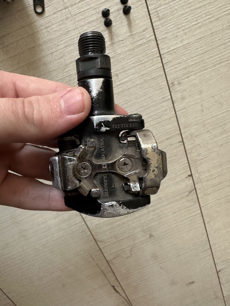 Контактні педалі Shimano pd-m505 з шипами sh51 гревел турінг шоссе