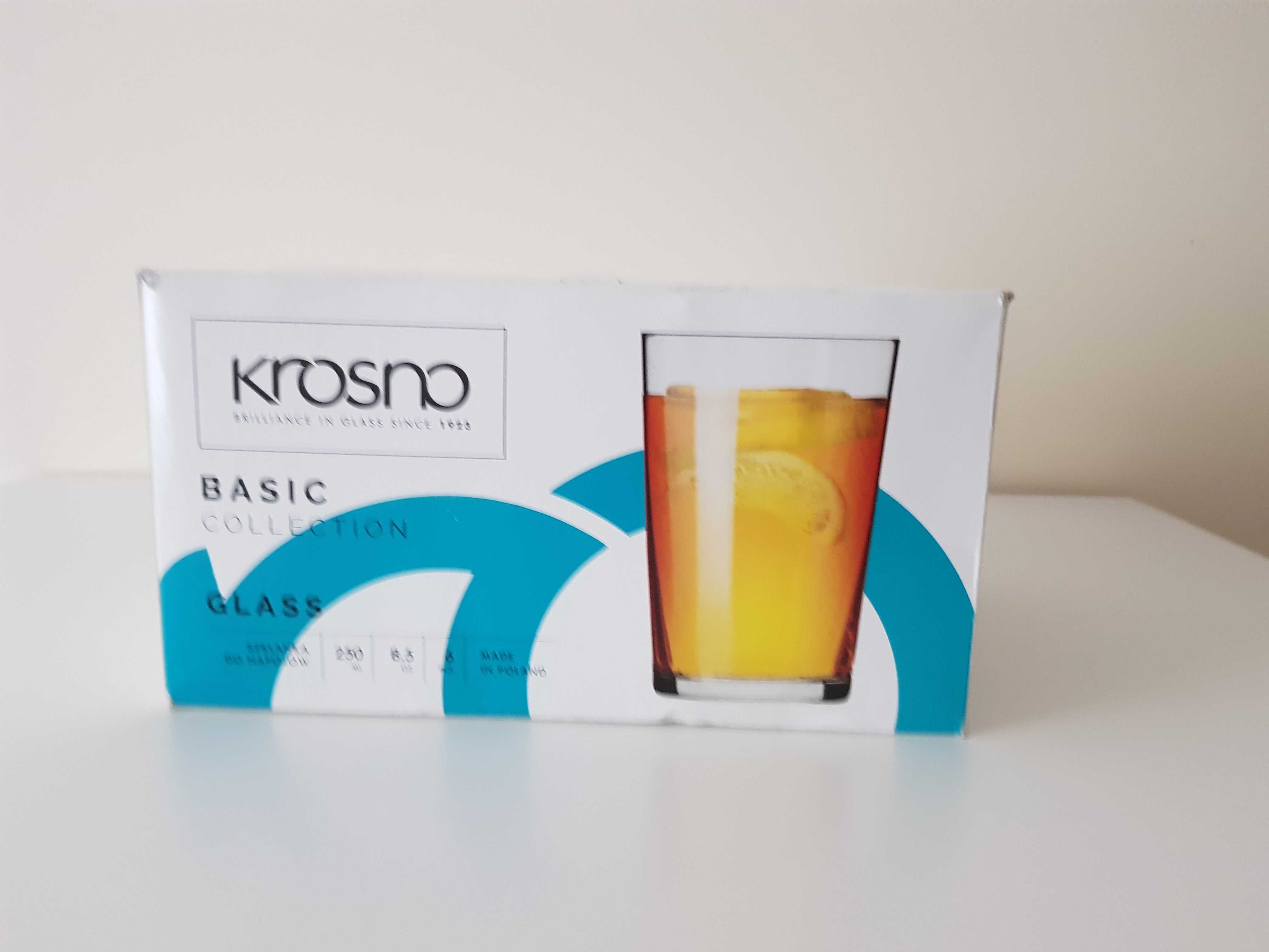 Nowe Szklanki  Basic 250 ml 6 sztuk KROSNO