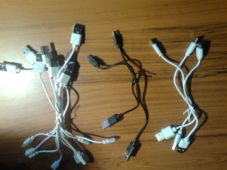 Кабель micro и Type C + гарнитура Nokia и др .