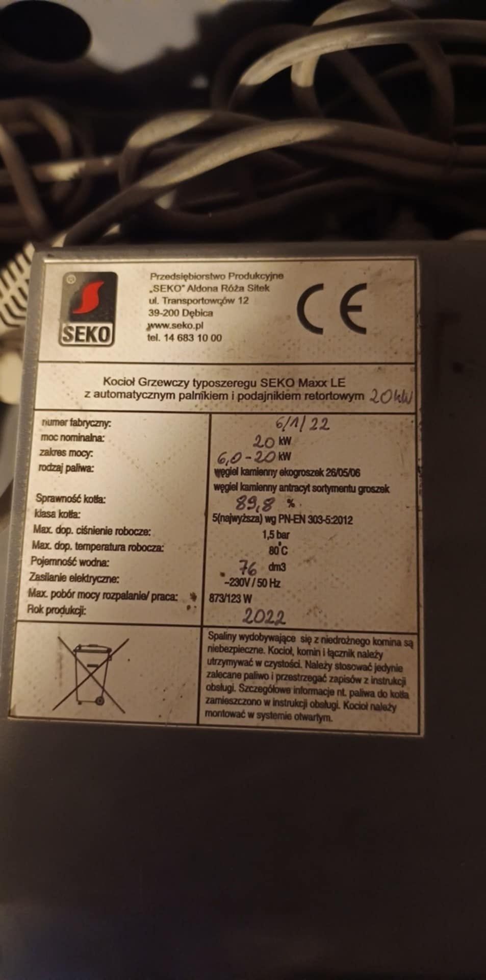 Sprzedam piec seko max le