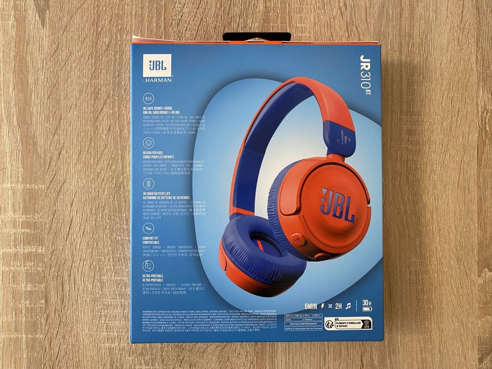 Nowe Słuchawki bezprzewodowe nauszne JBL JR310bt Okazja!