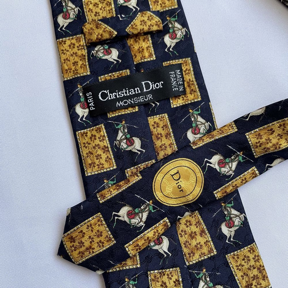 Шелковый Галстук Christian Dior Monseiur Vintage Sulk Tie