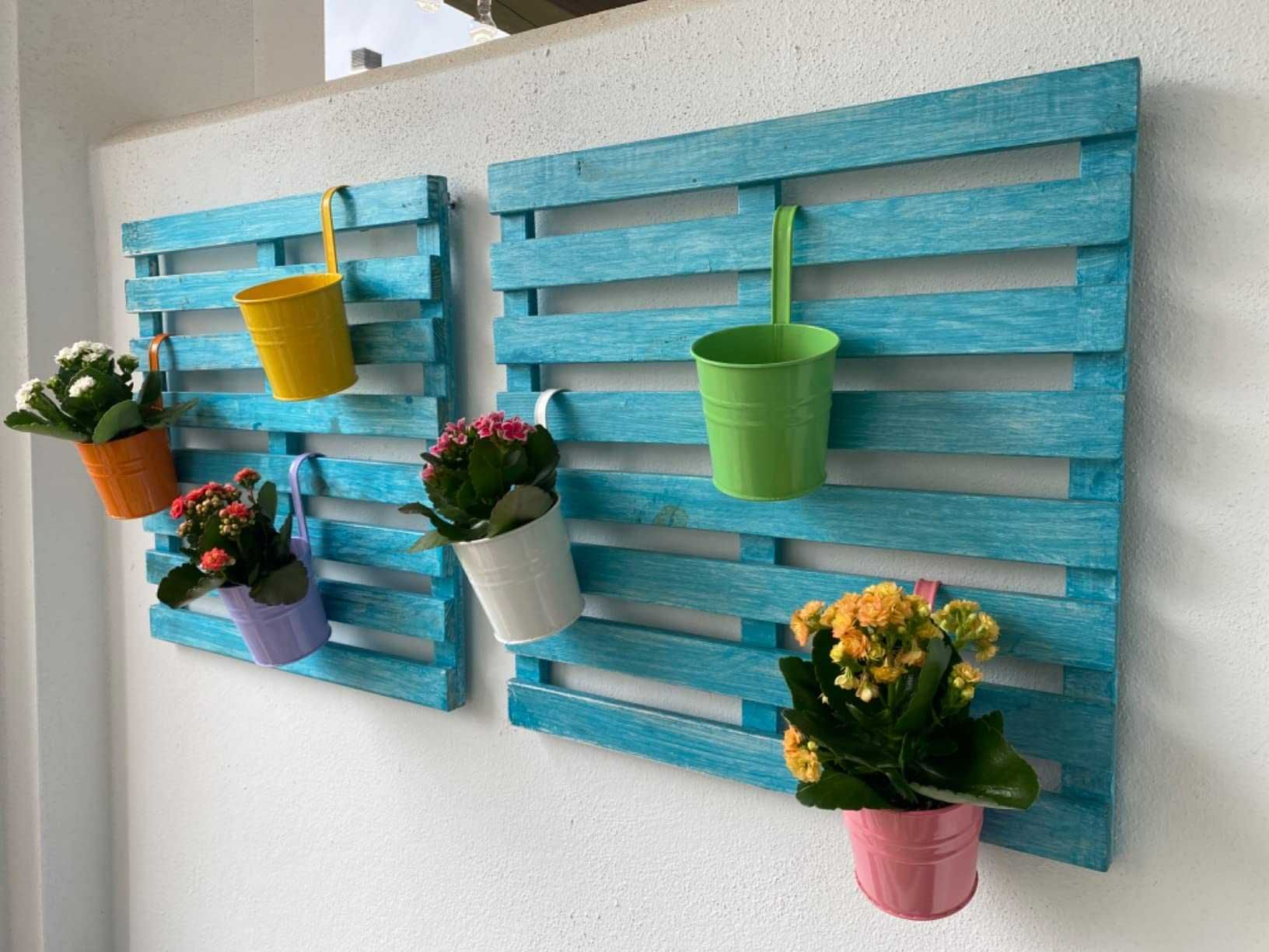 Doniczki na kwiaty 10 sztuk do ogrodu na taras balkon kolorowe GRATIS