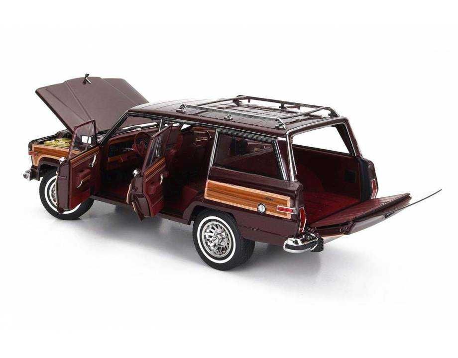 Jeep Grand Wagoneer 1989 Bordeaux Wood DD-Models formy Autoart 1:18