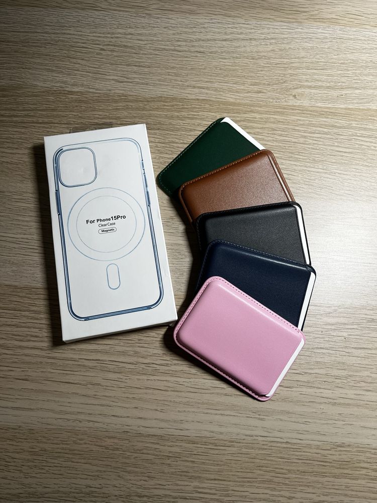 Capa+Carteira Magsafe para iPhone 12/13/14/15/16 Mini Pro Plus Pro Max