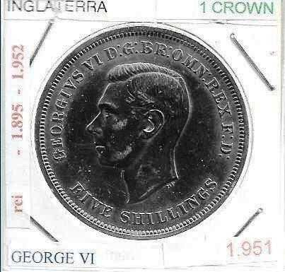 Inglaterra - - - 1 Crown - 1951 -  - "Festival da Bretanha" - -- Moeda