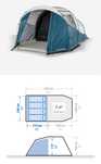Tenda de Campismo Quechua Arpenaz 4.1 Fresh & Black
