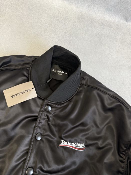 куртка бомбер Balenciaga Political logo bomber Vetements rick owens
