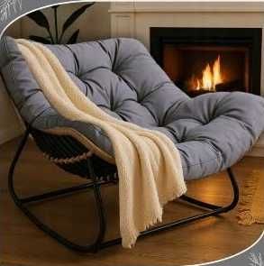 Fotel Leżak Ogrodowy Bujany Bujak Leżanka Do Salonu Na Taras