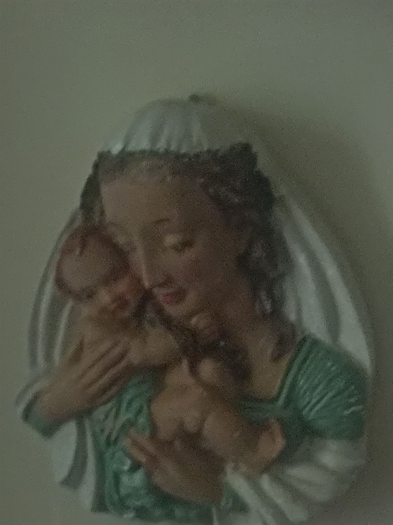 Matka Boska z Dzieciątkiem Jezus.Vintage .