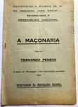 Fernando Pessoa I 1ª Edição I A Maçonaria I MUITO RARO