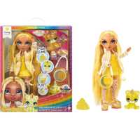 Лялька Rainbow High Sunny, Yellow with Slime Kit & Pet, Blonde,слайм