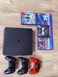 Konsola PS4 PlayStation4 z 3 padami oraz grami