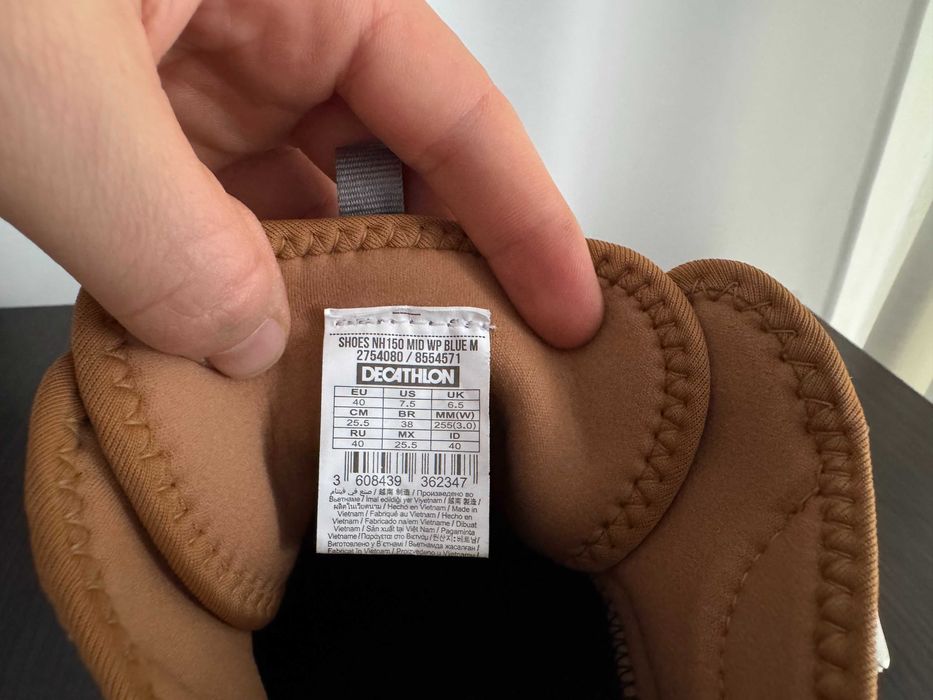 Черевики Quechua Waterproof NH100 Mid (Оригінал, 40 р).