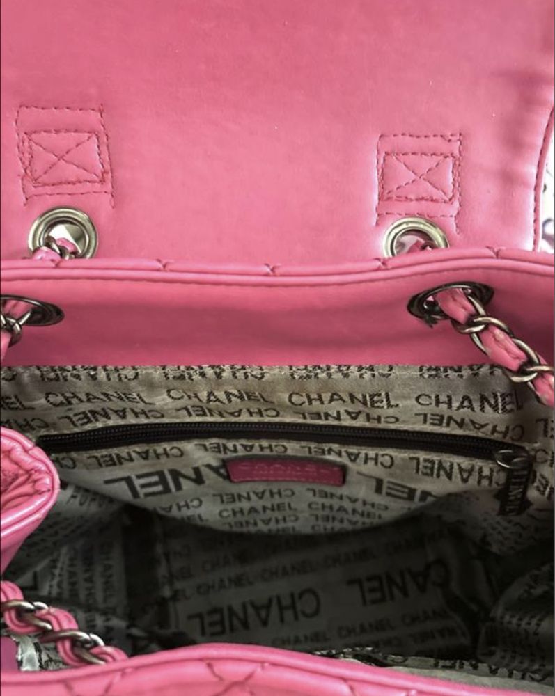 Рюкзак портфель кож зам розовый средний