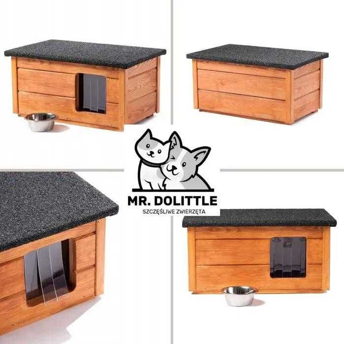 ◼ Buda dla psa kota GRATISY ocieplana drewniana nowa solidna domek