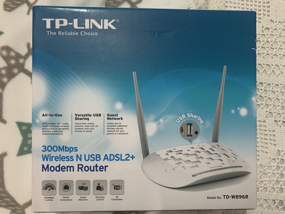 Tp-link Wireless N USB ADSL2+ Modem Router