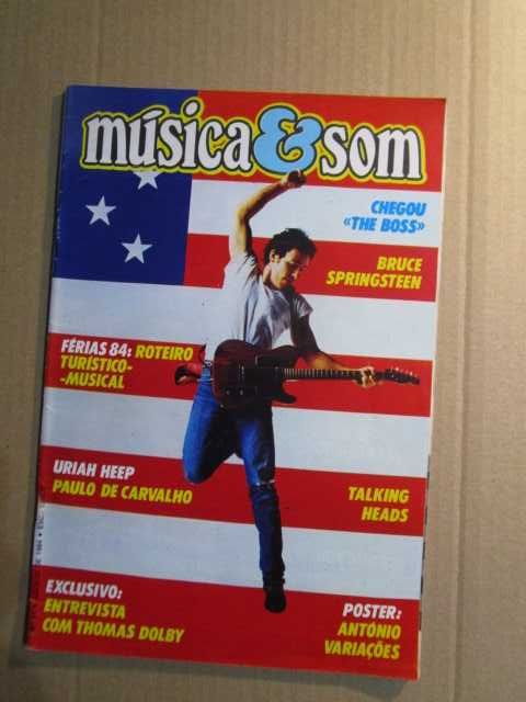 revista musica e som bruce springsteen poster  António Variações