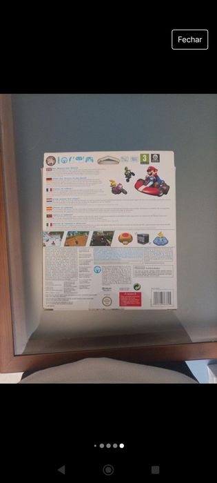 Conjunto volante e jogo Mario kart