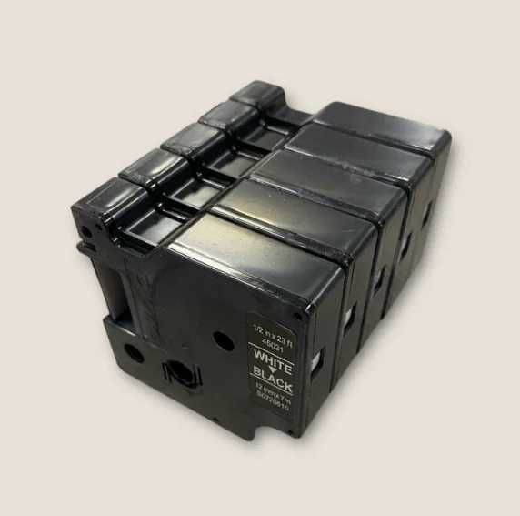 Taśma do DYMO D1 12mm/7m czarna/biały- 5x