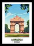 Plakat 13x18cm Brama Indii