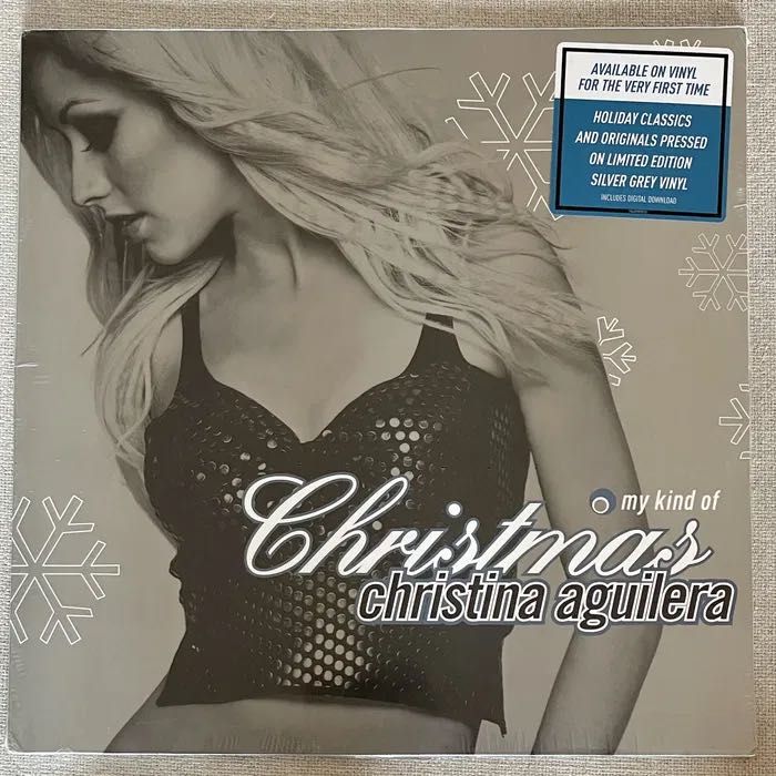 Christina Aguilera My Kind Of Christmas Ltd Silver Vinyl LP winyl