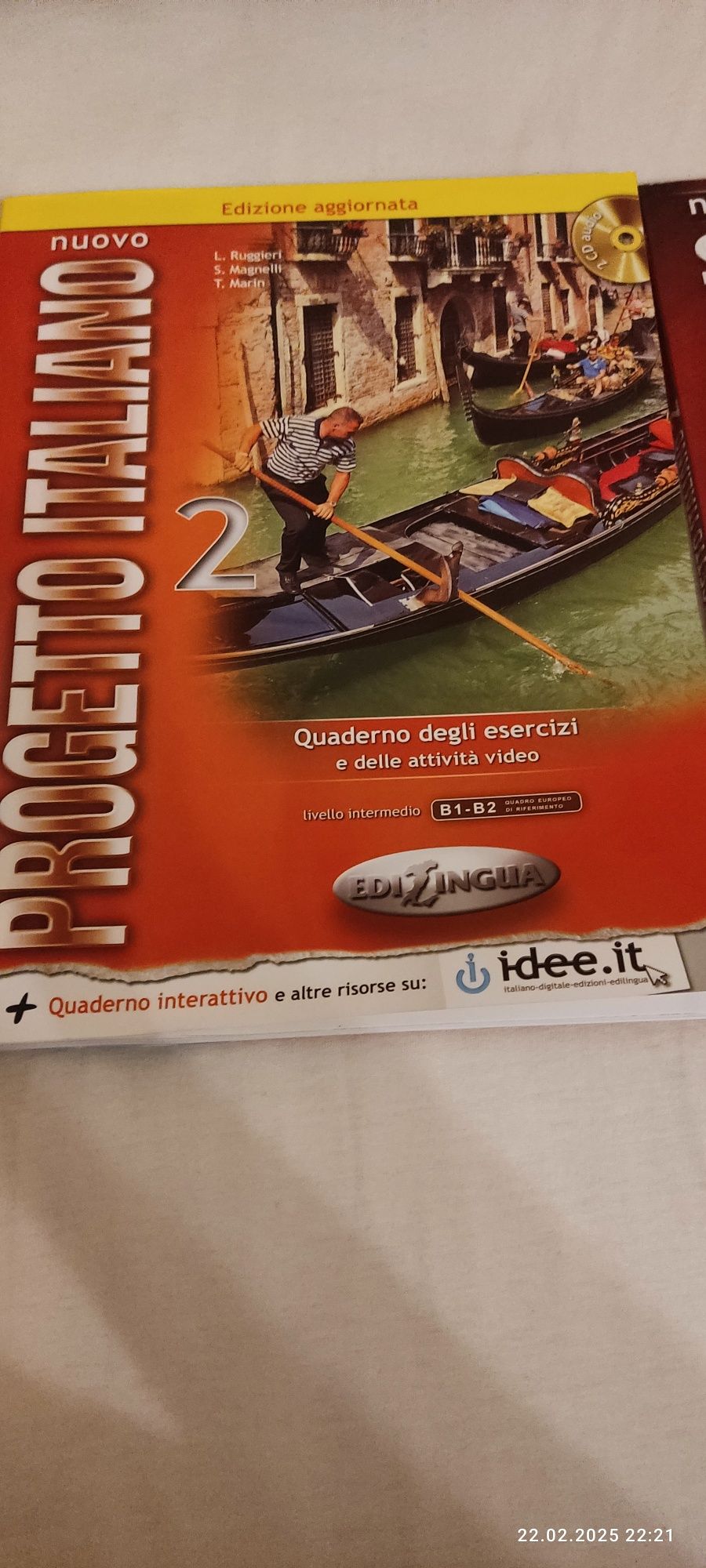 Nuovo Progetto Italiano 2 podręcznik i ćwieczenia z trzema płytami DVD