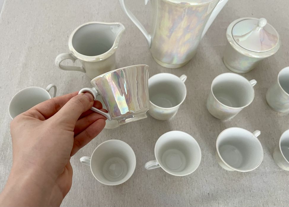 Zestaw porcelany Ćmielów vintage