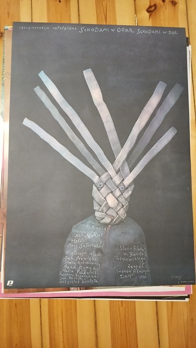 Plakat,  Stasys- Schodami w górę...