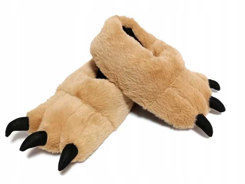 nr. 42 pazur łapa pluszowe papcie kapcie domowe