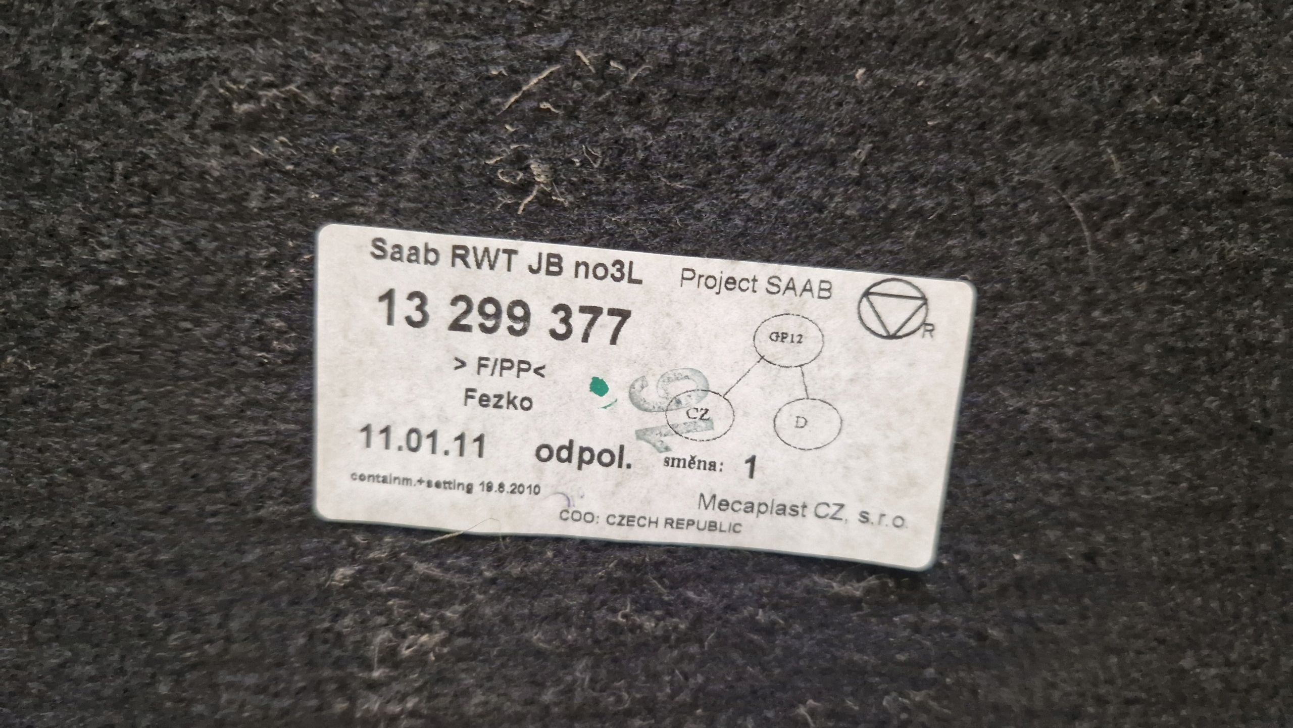 Półka Tylna Osłona Saab 95/9-5 Ng
