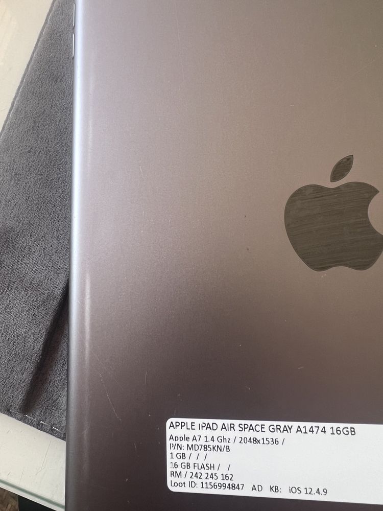 Apple iPad Air A1474 A7 1GB16GB Gray iOS+GRATIS!!!