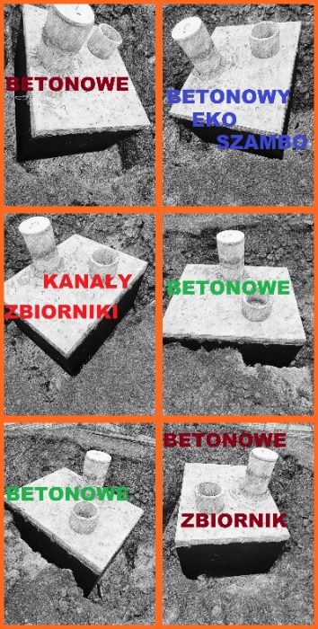 Zbiornik betonowy na szambo kanał samochodowy(4m) piwniczka deszczówka