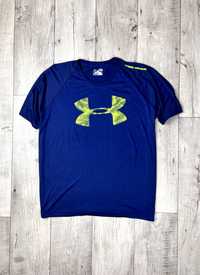 Under armour футболка XL размер спортивная синяя с лого оригинал