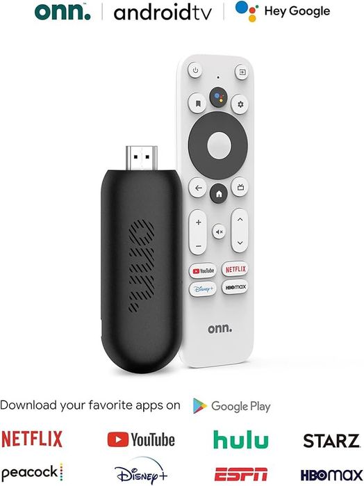 Onn tv stick FullHD Android TV приставка