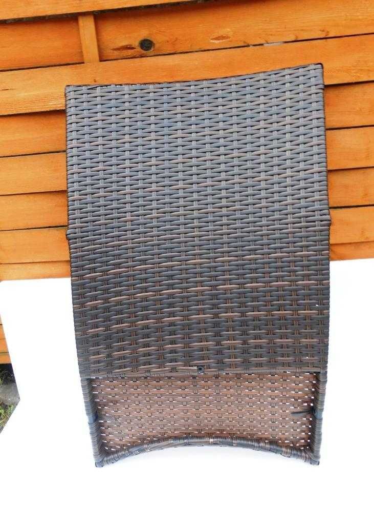 Rattan briun - krzesło ogrodowe element oparcie tył