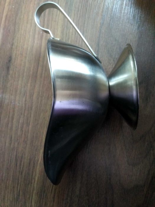 Łódka do sosu ze stali nierdzewnej Sos Łódka Stek z czarnego pieprzu