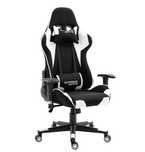 Krzesło Gracza do biurka Fotel Gamingowy PlayMaker Black/White