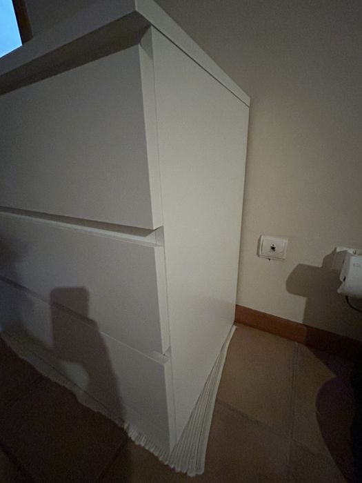 Cómoda Branca 3 gavetas