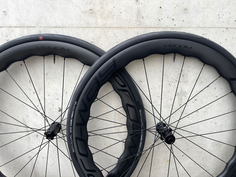 Koła szosowe karbonowe carbon PRO-WAY VENOM 50mm 1415g! Z OPONAMI!