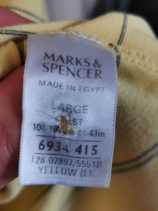 Żółte polo męskie Marks Spencer