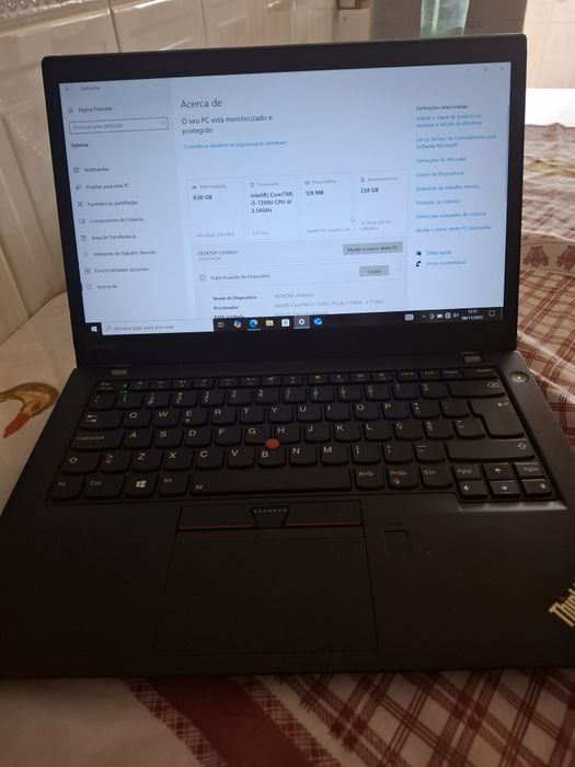 Lenovo ThinkPad T470s – 8GB RAM | SSD 256GB | i5-7200U