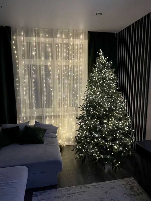 ХІТ СЕЗОНУ! Гірлянда мішура хвойна лапа. Гирлянда роса с пультом