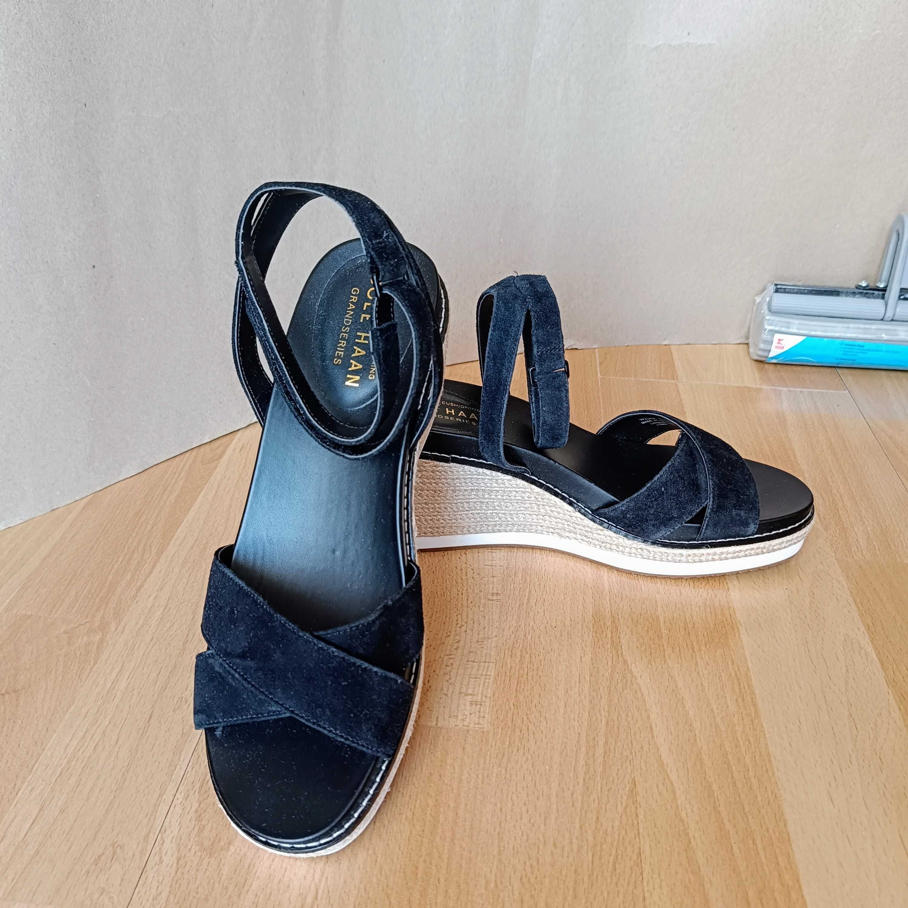 Cole Haan sandały na koturnie rozmiar 9,5 B / 26-26,5 cm nowe