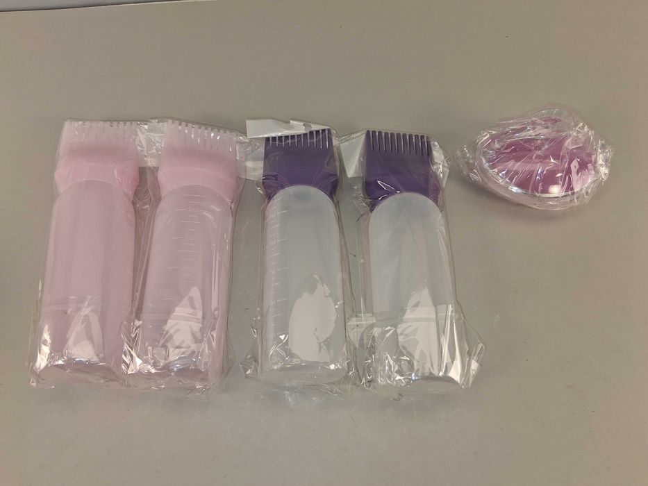 N142 Zestaw Aplikatory Butelki Do Farbowania Włosów Grzebień Kosmetyka