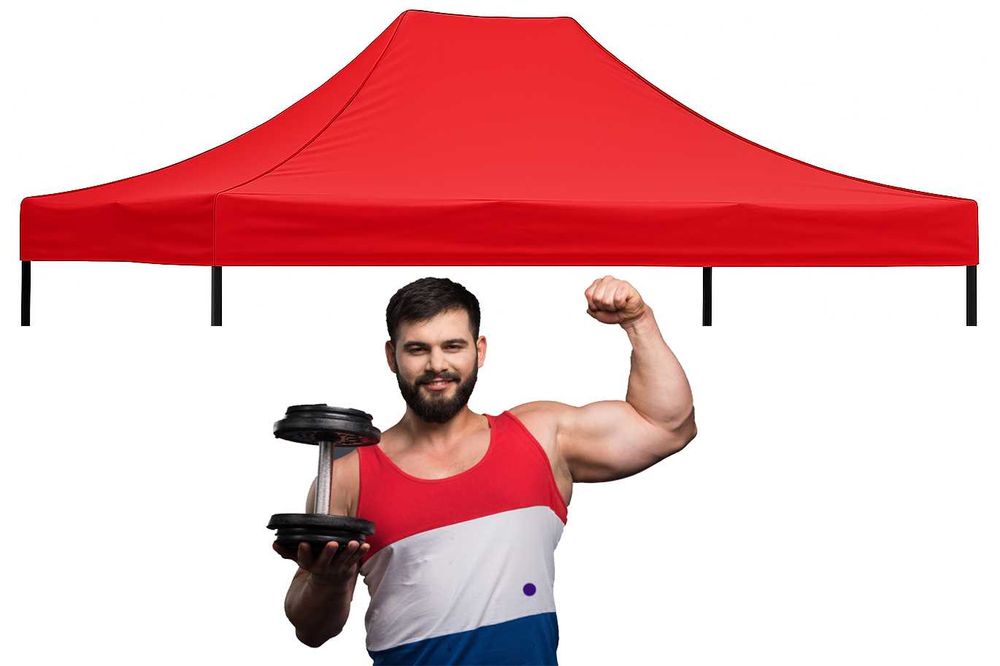 3x4,5 DACH WODOODPORNY pokrowiec NAMIOTU handlowego pawilon Expresowy