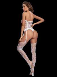 B002 bielizna erotyczna komplet bodystocking XS/XL IDEALNY PREZENT