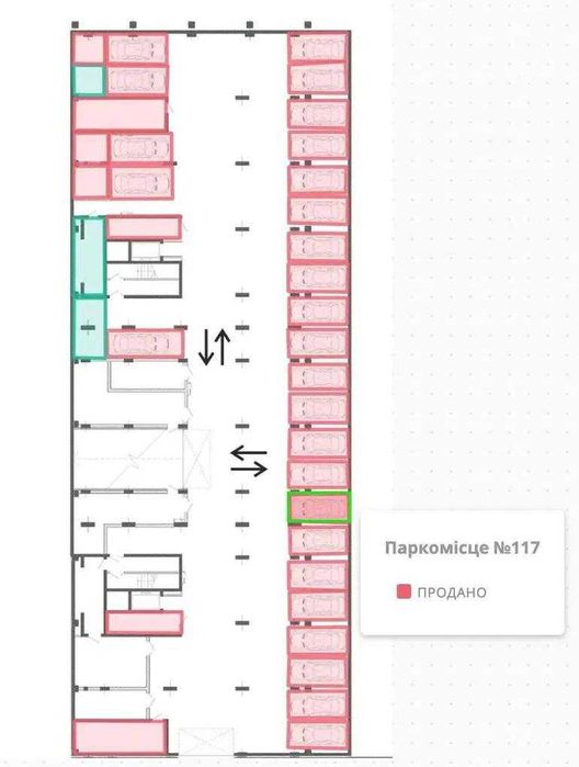 Підземний паркінг в новобудові ЖК Apart Hall, вул. Трускавецька